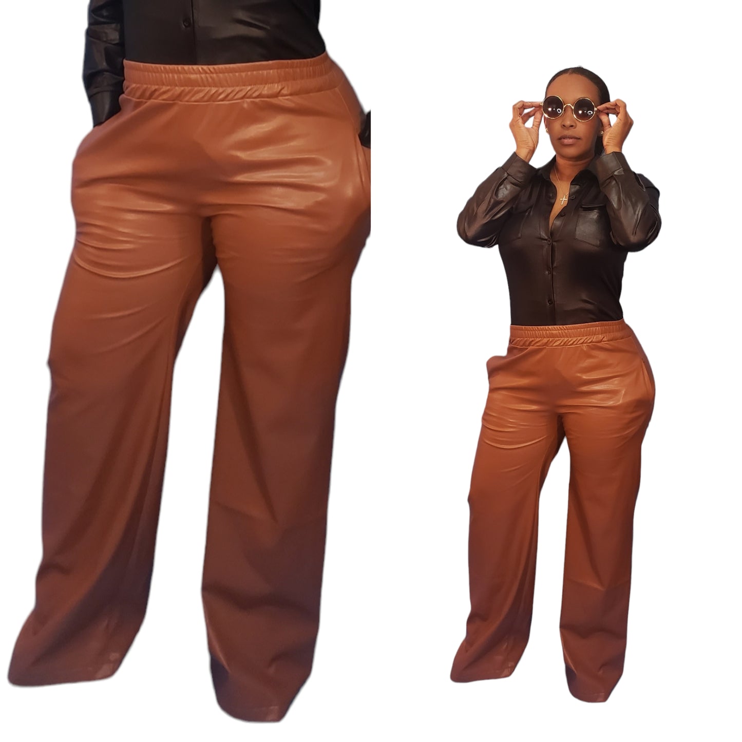 NEW Gotta Be Wide Leg Trousers (Coffee)