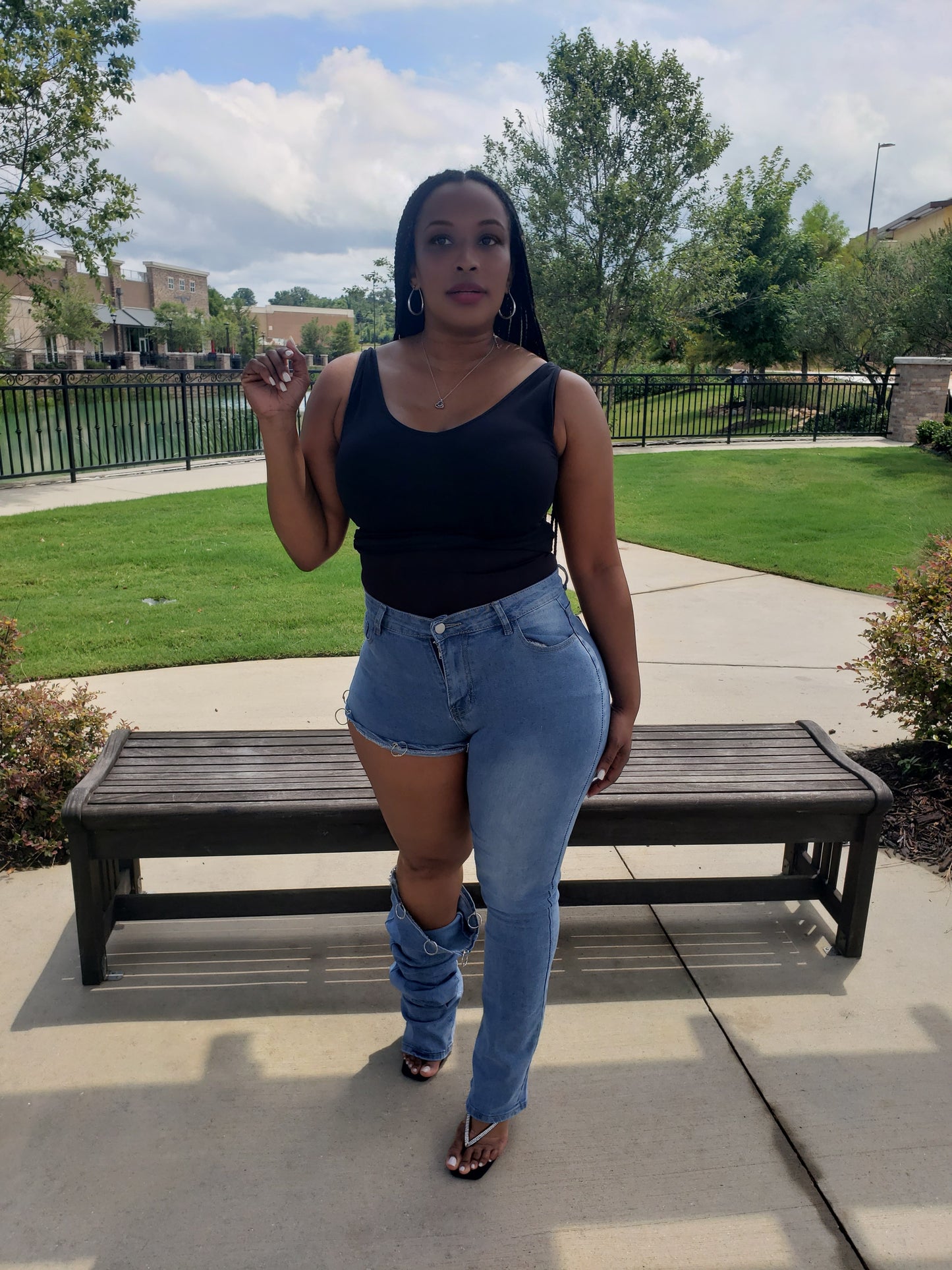 **PRE-ORDER** NEW Three-Way Street High Waisted Denim Jeans