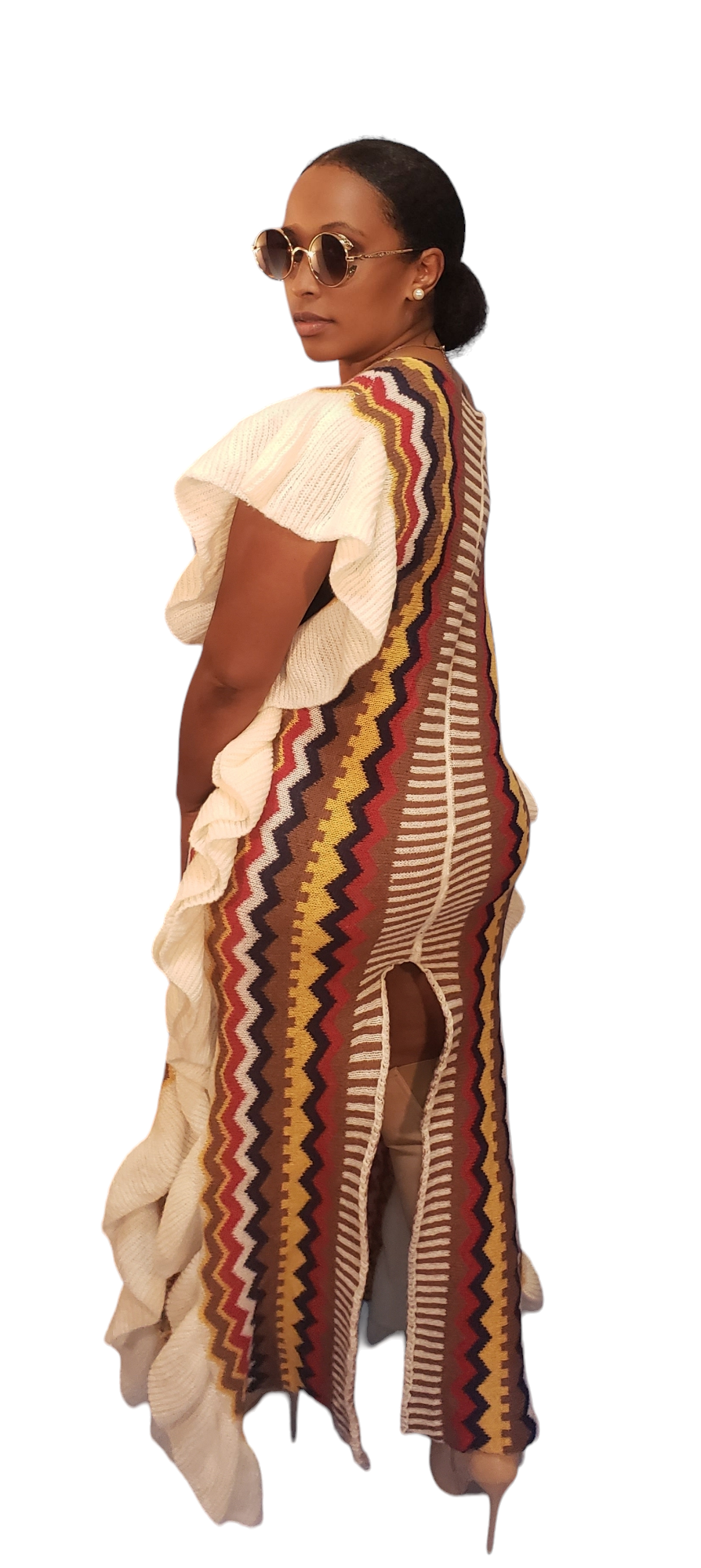 NEW Fall For You Ruffled Dress (Brown)